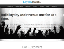 Tablet Screenshot of loyaltymatch.com